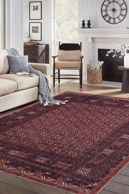 Keen Home Design 10x14 Rug - Machine Washable Area Rug with Non-Slip Backing, Ideal for Living