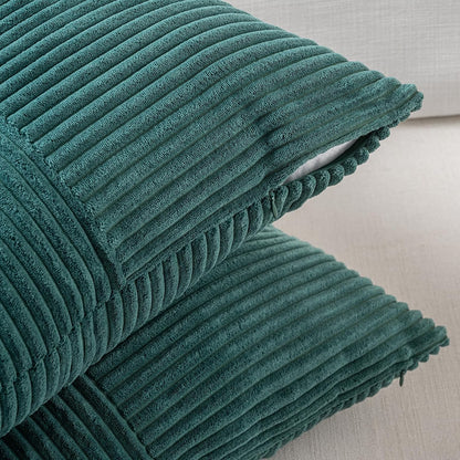 Fancy Homi Set of 2 Teal Boho Long Lumbar Body Decorative Throw Pillow Cover 14x36 Inch for Bed