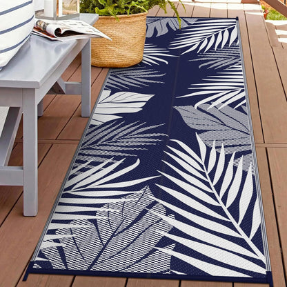 GENIMO Outdoor Rug 2.5' x 8' Waterproof for Patios Clearance, Reversible Outdoor Plastic Straw
