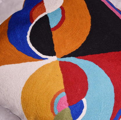 Delaunay Decorative Pillow Cover Joy Modern Couch Pillowcase Contemporary Couch Cushion Abstract