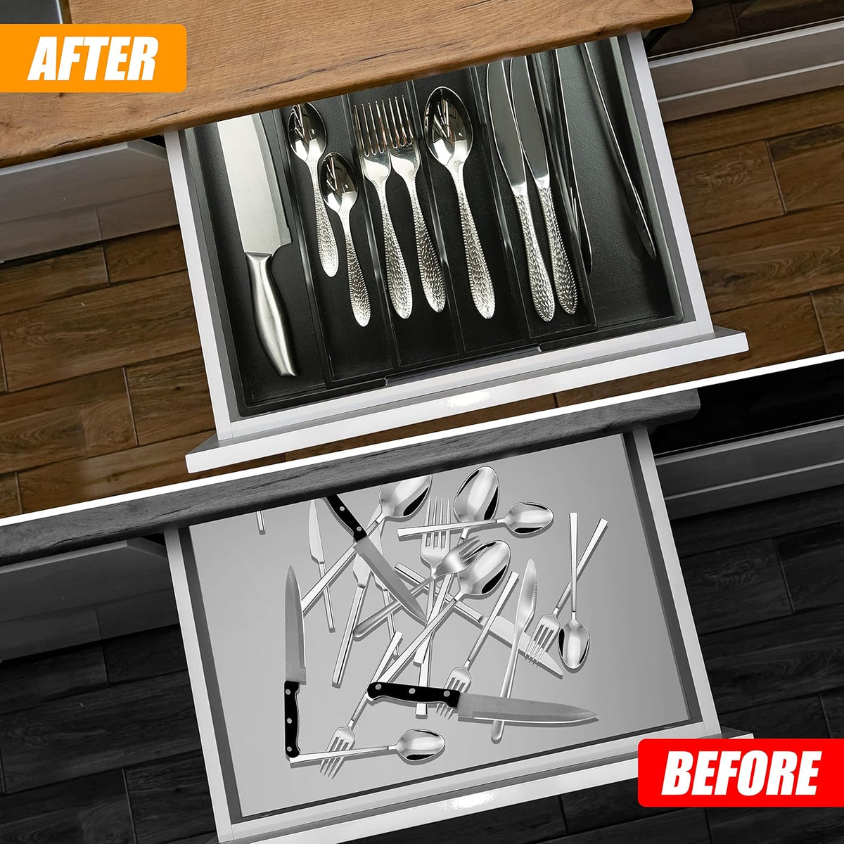 Kitchen Silverware Drawer Organizer and Storage Kitchen Gadgets Best Sellers 2025 First Apartment