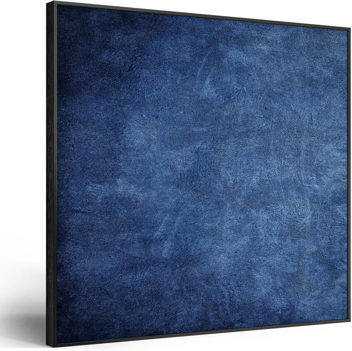 Large Framed Navy Blue Modern Abstract Wall Art for Living Room, Canvas Paintings Artwork for