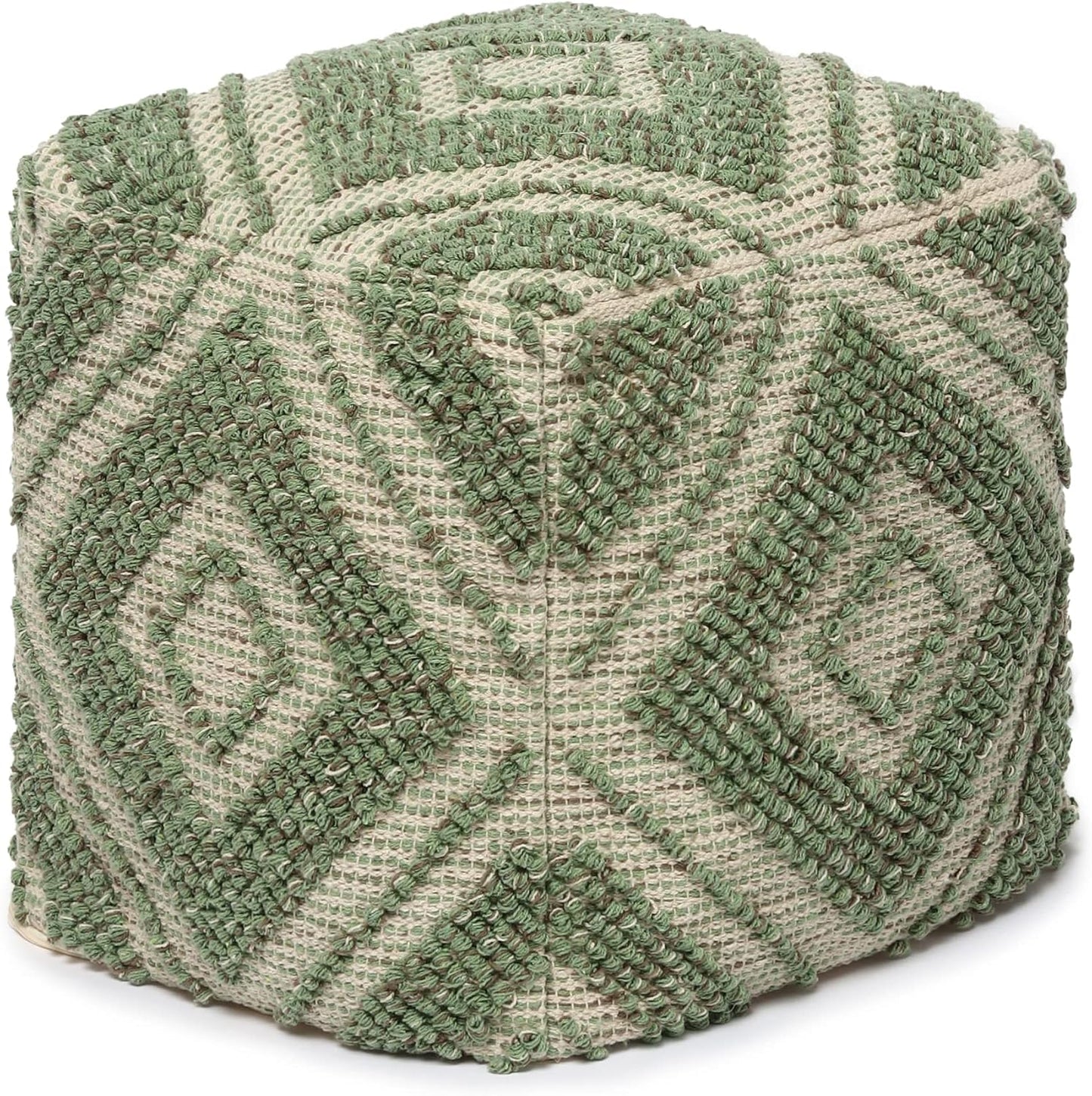 REDEARTH · Tufted Pouf Ottoman with Filler Textured Storage Cube Bean Bag Pouffe Footrest for