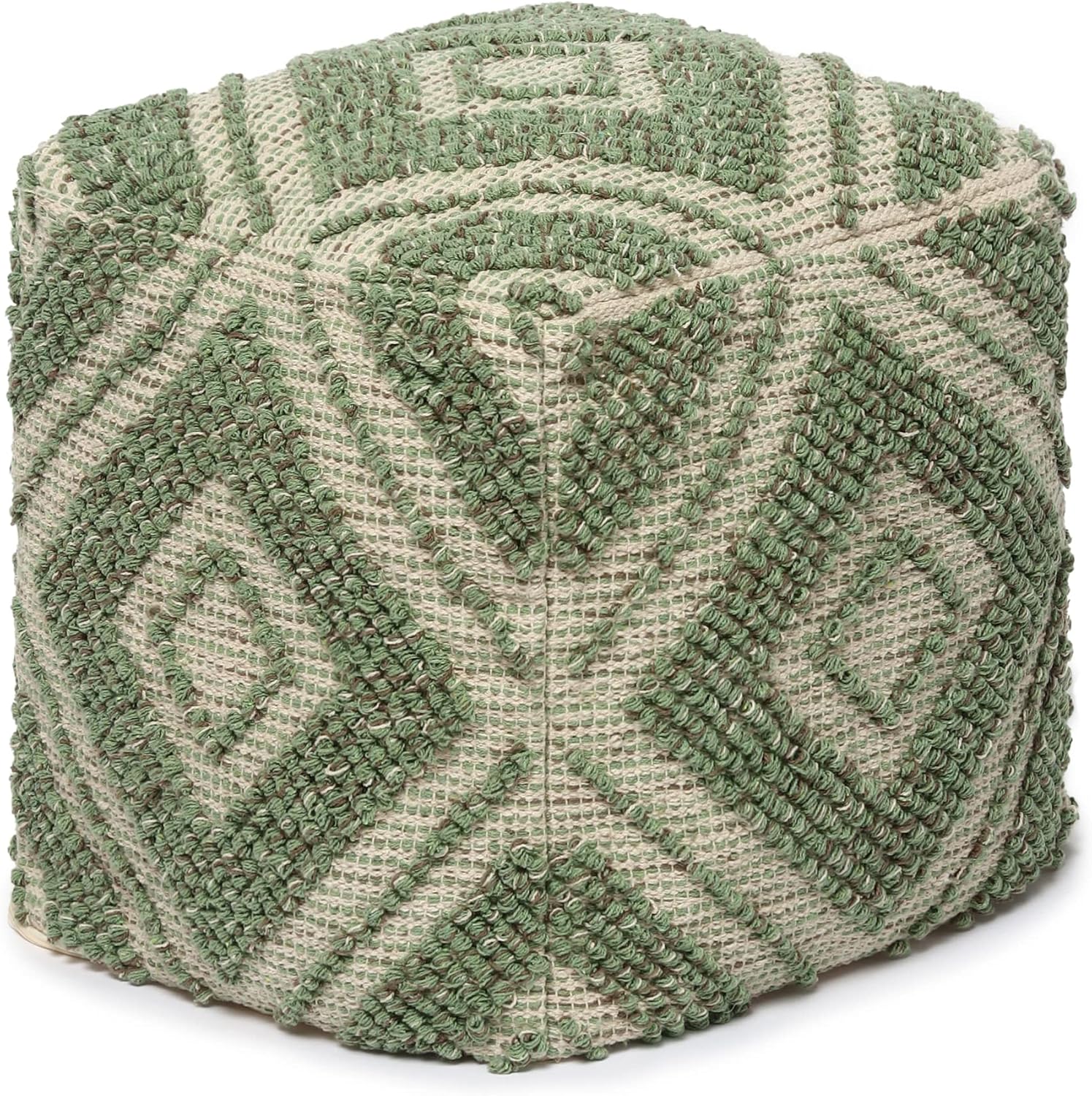 REDEARTH · Tufted Pouf Ottoman with Filler Textured Storage Cube Bean Bag Pouffe Footrest for