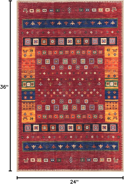 Keen Home Design 2x3 Rug - Machine Washable Entry Rug with Non-Slip Backing, Ideal for Enteryway