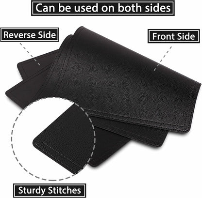 Set of 6 Faux Leather Placemats, PU Table Mats, Waterproof, Stain Resistant, Heat Resistant
