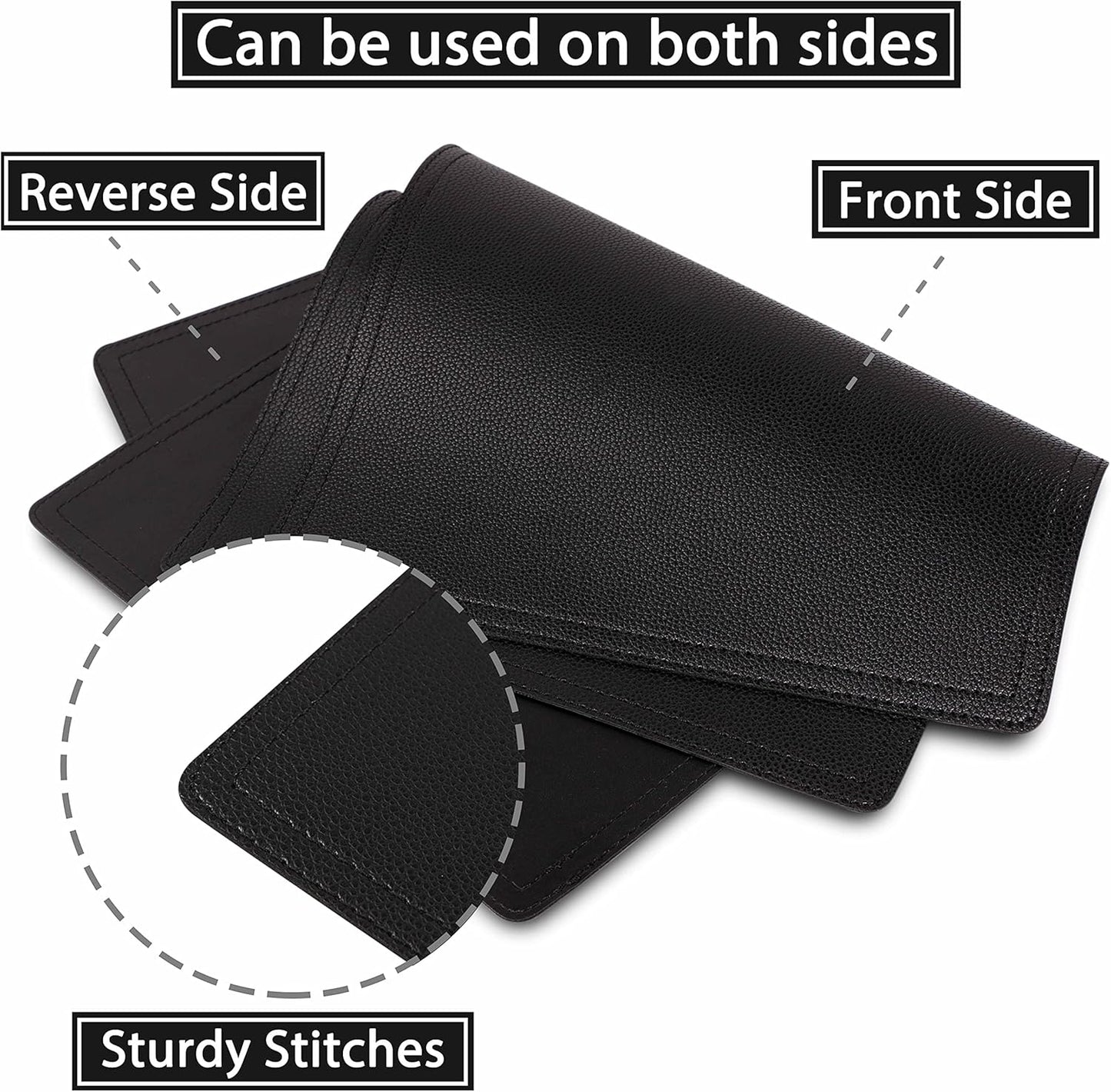 Faux Leather Placemats, PU Table Mats, Set of 4, Waterproof, Stain Resistant, Heat Resistant
