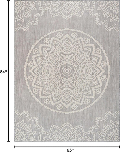 CAMILSON Outdoor Rug 6x9 Modern Area Rugs for Indoor and Outdoor Patios and Porches - Waterproof