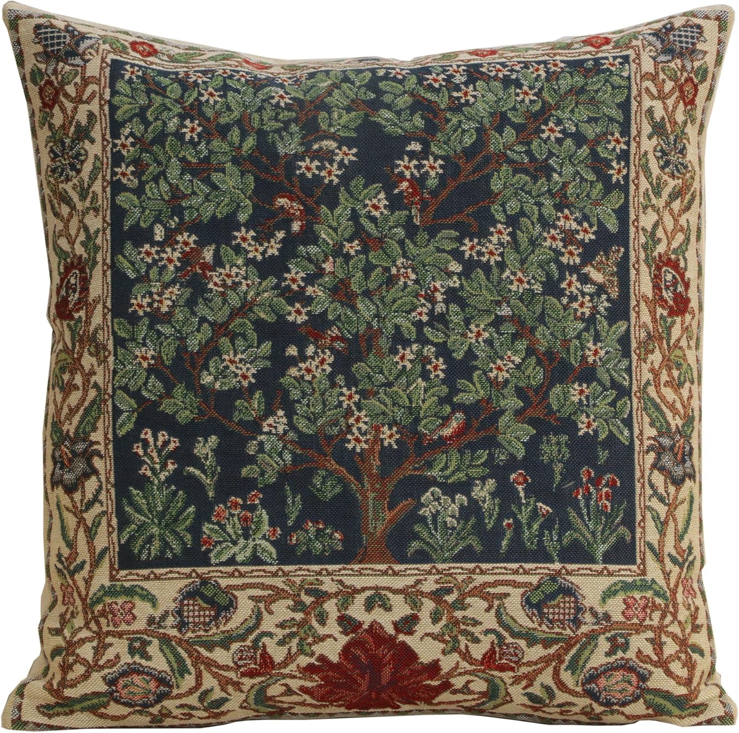 Charlotte Home Furnishings Throw Pillow Covers 16x16 in, Green Tree Decorative Couch Pillow Covers