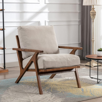 chairus Mid Century Accent Armchairs Modern Upholstered Lounge Chair Compfy Leisure Arm Chair for