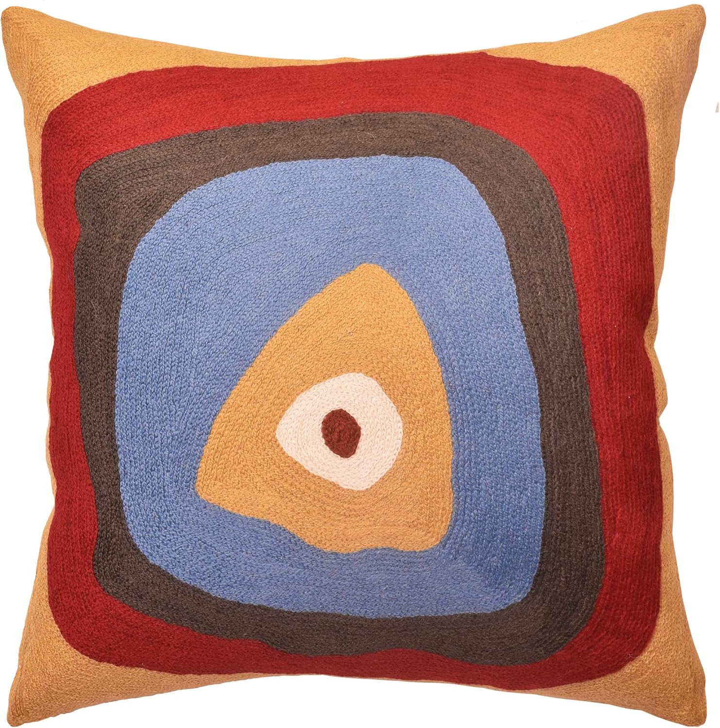 Kandinsky Modern Pillow Cover - Ruby Abstract Pillowcase Farmhouse Chair Contemporary Cushion