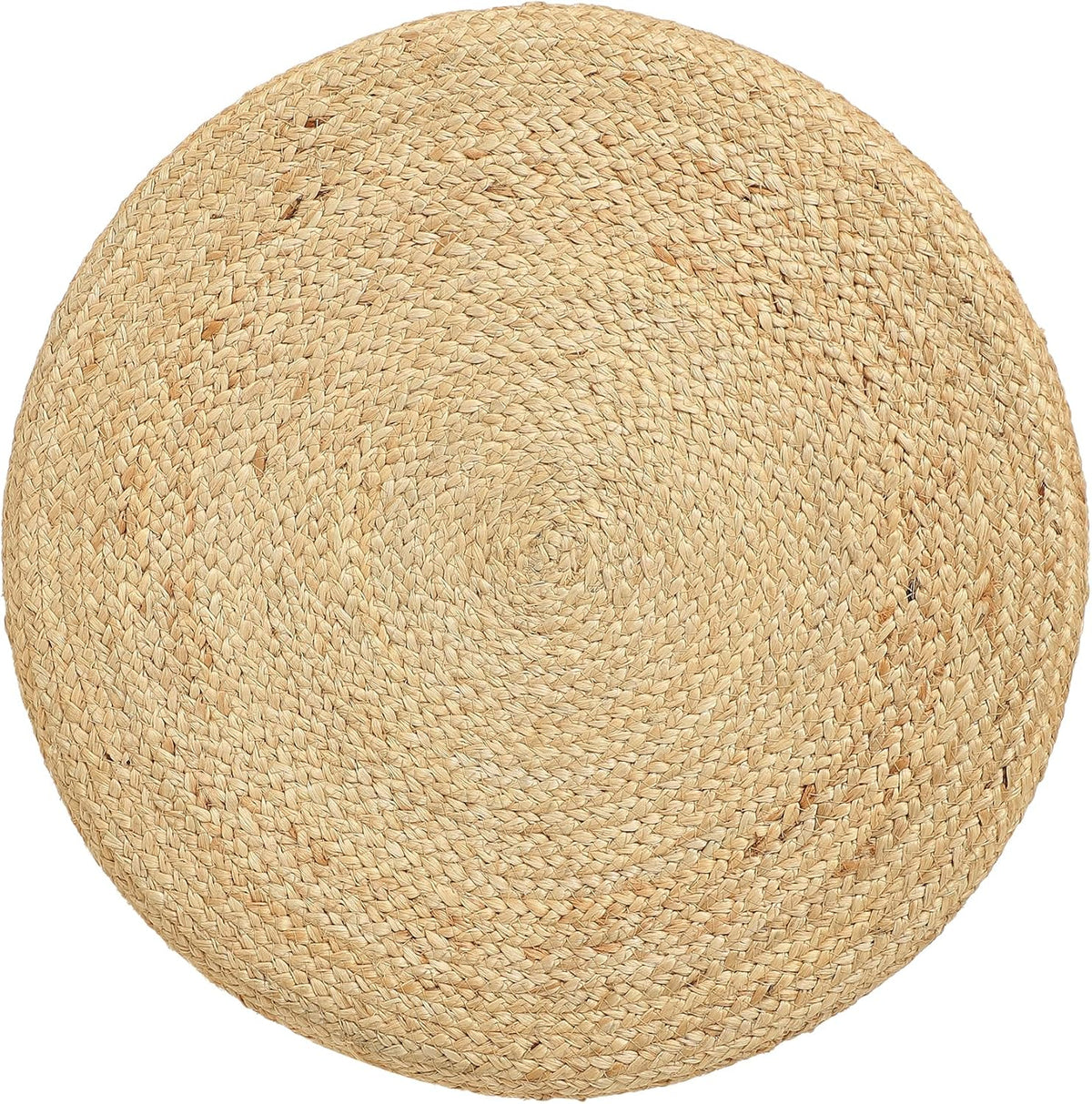 REDEARTH · Cylindrical Pouf Foot Stool Ottoman - Jute Braided Pouffe Poof Accent Sitting Footrest