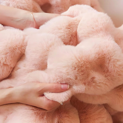 UKELER Large Fluffy Bed Blankets Throws Cozy Shaggy Faux Fur Blanket Soft Plush Thick Throw Blanket