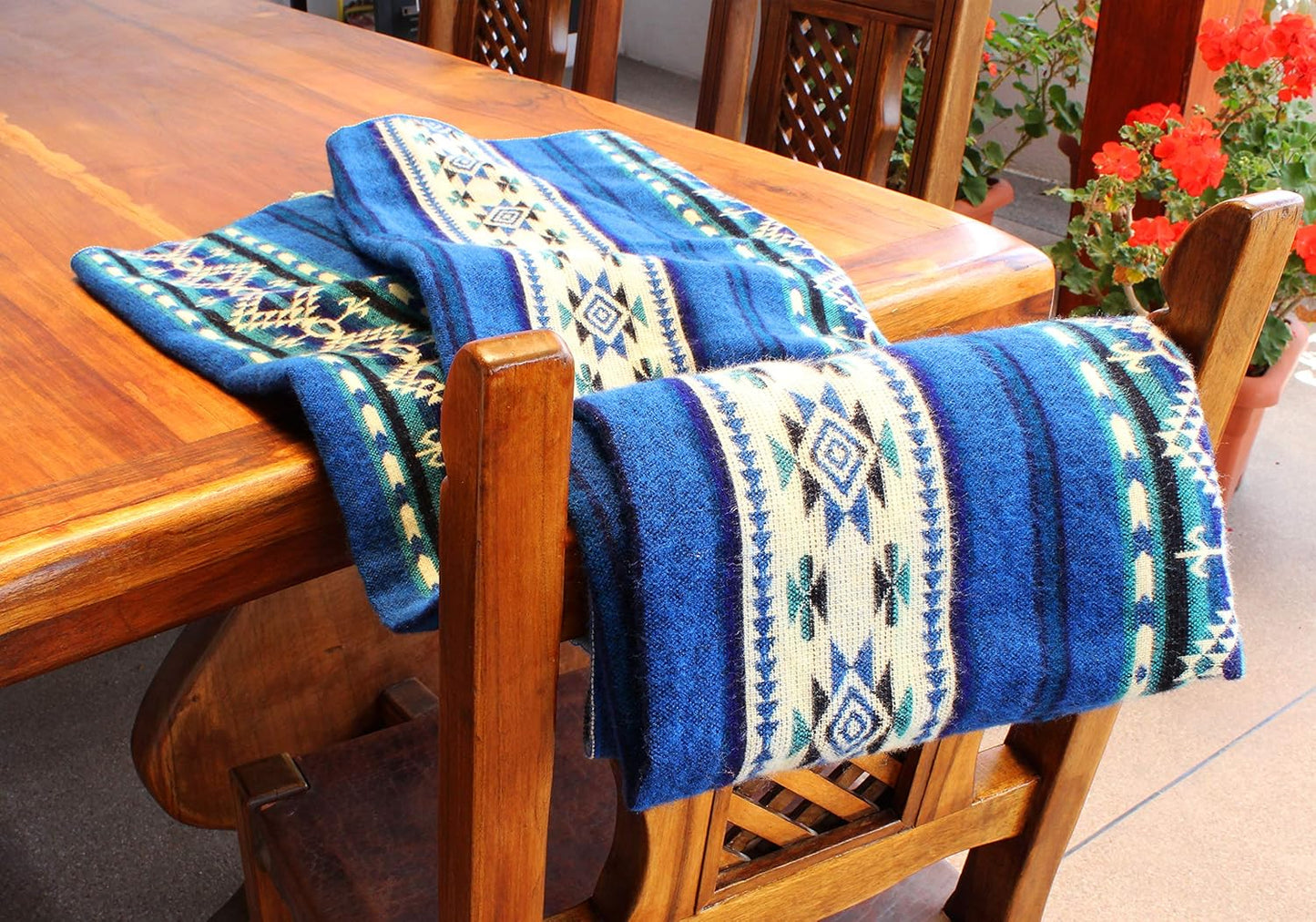 Inca Aztec Throw, Queen, King Blanket | Southwest Indian Navajo Boho Style | Native Cover for