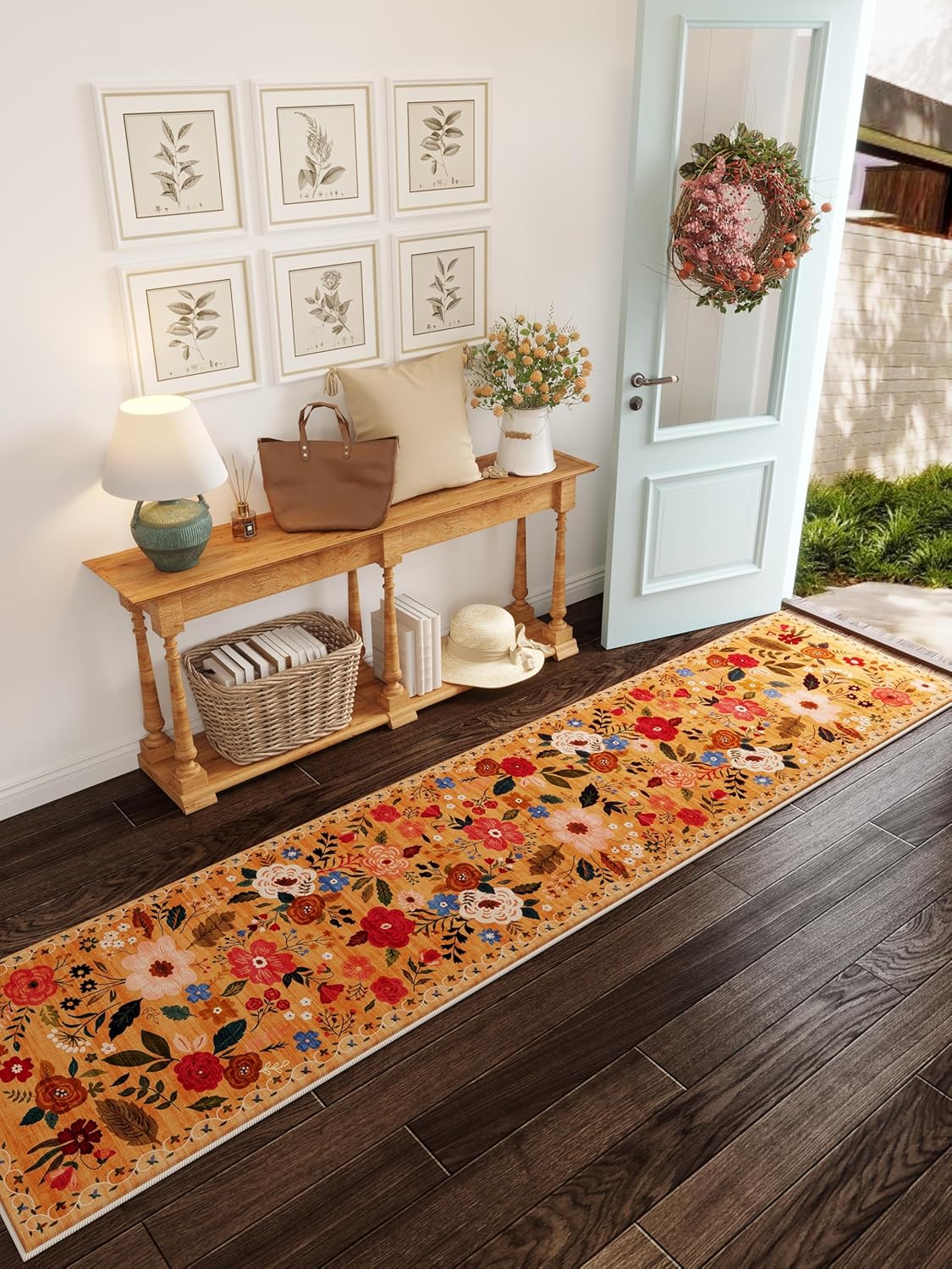Runners for Hallways Kitchen Runner Rug Non Slip 2'x10' Long Washable Rugs with Rubber Backing Soft
