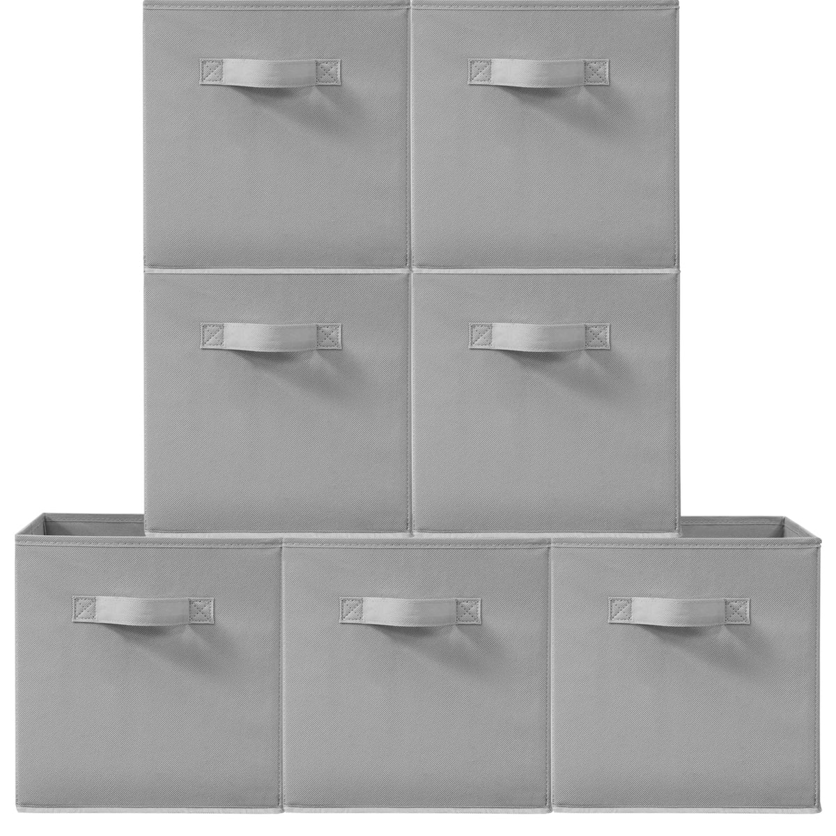 STORAGEIDEAS 11 Inch Fabric Storage Cubes, Sturdy Foldable Storage Bins, Heavy Duty Cube Organizer