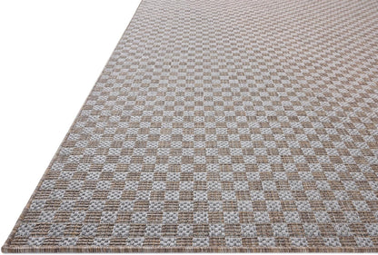 Loloi Amber Lewis Topanga Collection TOP-02 Natural/Silver 2'-3" x 3'-9" Indoor/Outdoor Area Rug
