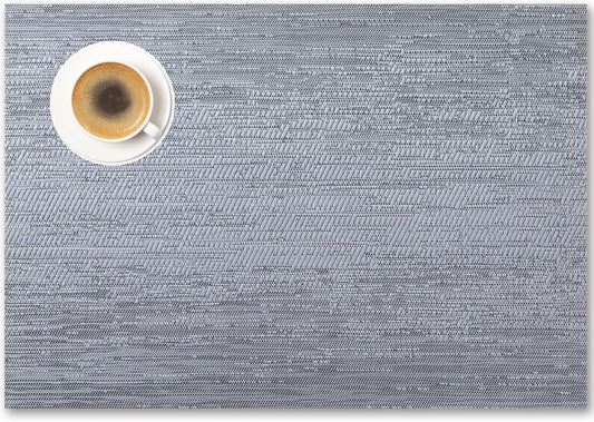 Placemats Set of 4 - Easy Clean Woven Vinyl Placemat for Dining Table, Indoor/Outdoor Place Mats