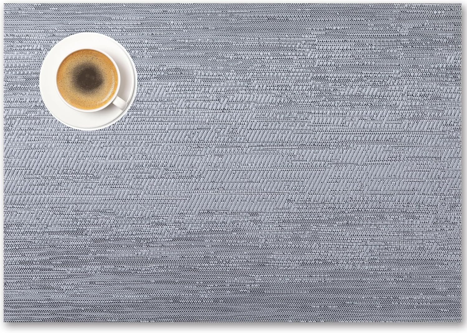 Placemats Set of 6 - Easy Clean Woven Vinyl Placemat for Dining Table, Indoor/Outdoor Place Mats