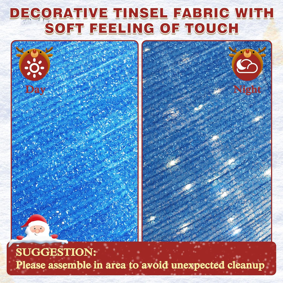 36 Inch Pop-Up Christmas Ball with 90 LED Lights for Outdoor Xmas Decor, 3-Piece Pre-Lit Iridescent