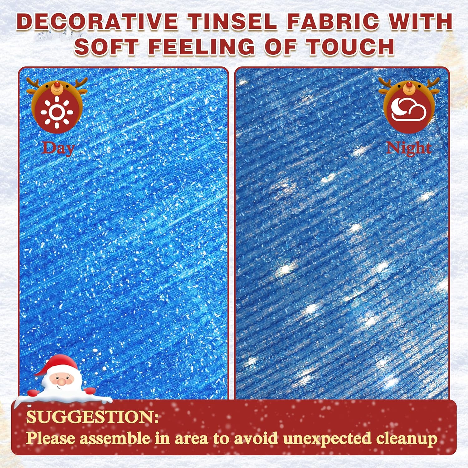36 Inch Pop-Up Christmas Ball with 90 LED Lights for Outdoor Xmas Decor, 3-Piece Pre-Lit Iridescent