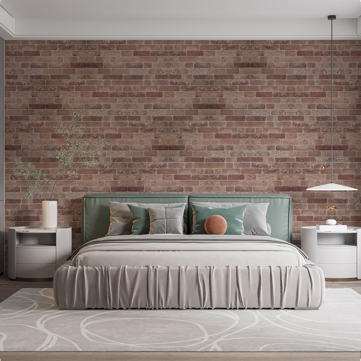 ZODEKOR 3D Wall Panels Brick Effect - Cladding, Stone Look, Styrofoam Facing for Living Room