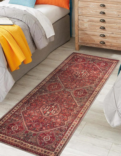 Keen Home Design 2x10 Rug - Machine Washable Runner Rug with Non-Slip Backing, Ideal for Hallway