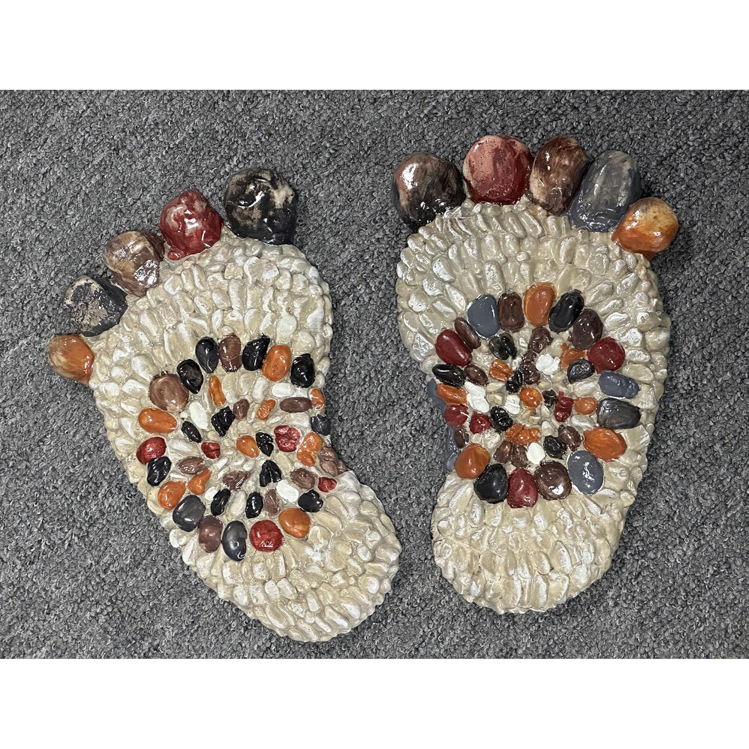 Outdooor Stepping Stones - Decorative Garden Stones for Patio, Deck, Garden or Sidewalk Faux