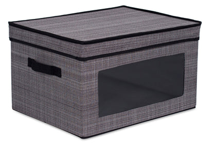 Internet's Best Storage Box with Window - Durable Storage Bin Basket Containers with Lids and