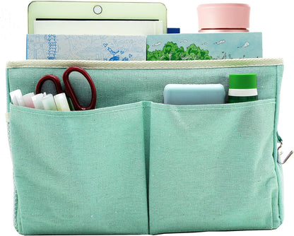 Bedside Caddy Bedside Hanging Storage Basket Multi-Function Organizer Caddy for Bunk and Hospital