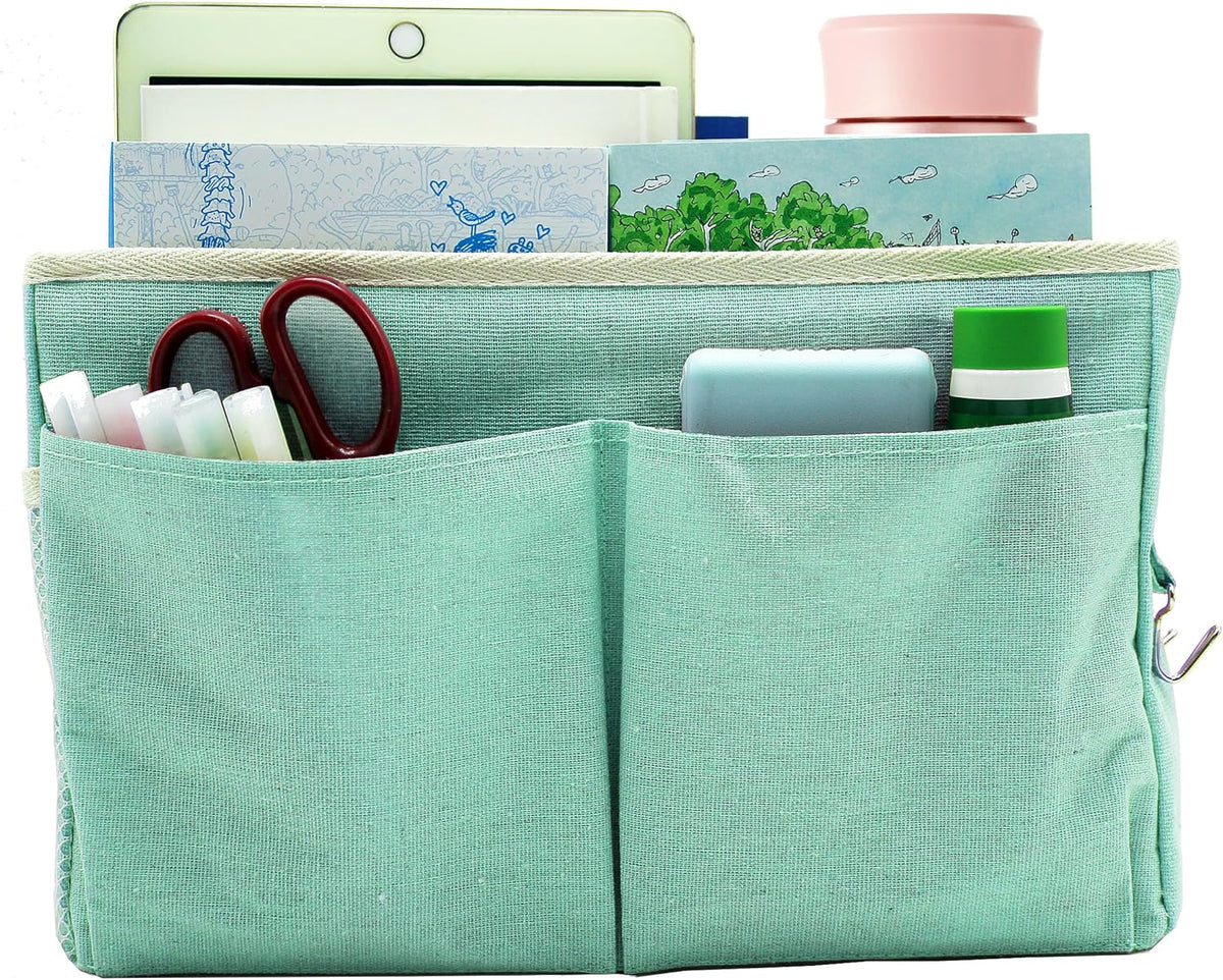 2-Pack Bedside Caddy Bedside Hanging Storage Basket Multi-Function Organizer Caddy for Bunk and