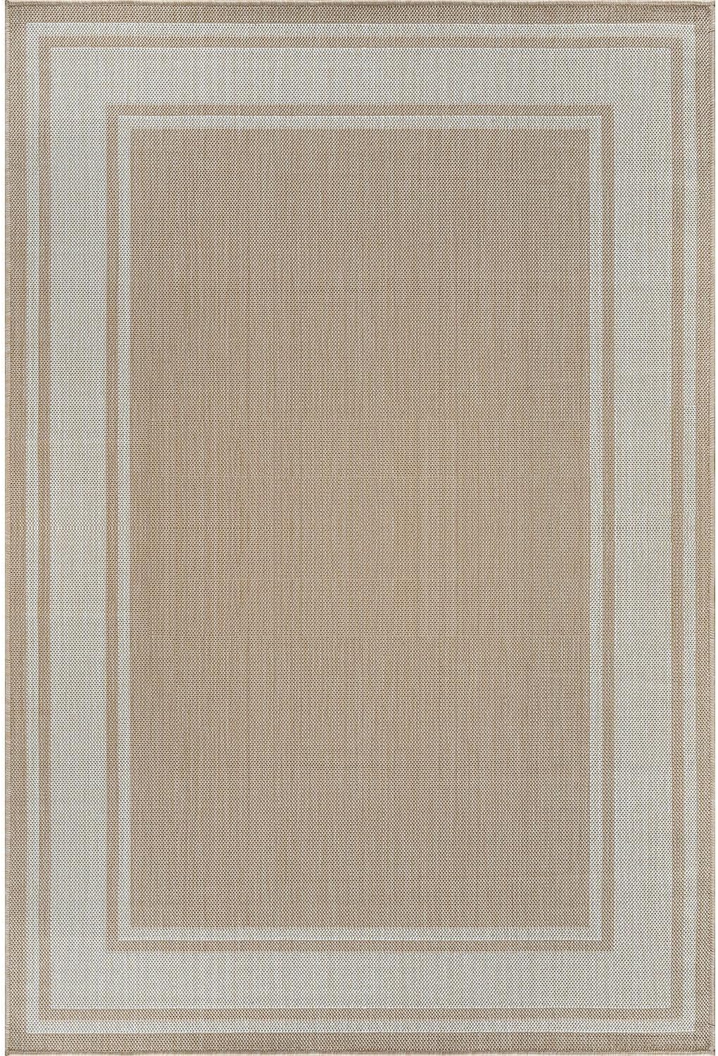 Beverly Rug Large Outdoor Rug 10x14 Modern Bordered Area Rugs for Indoor and Outdoor Patio Deck