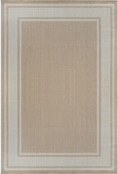 Beverly Rug Large Outdoor Rug 10x14 Modern Bordered Area Rugs for Indoor and Outdoor Patio Deck