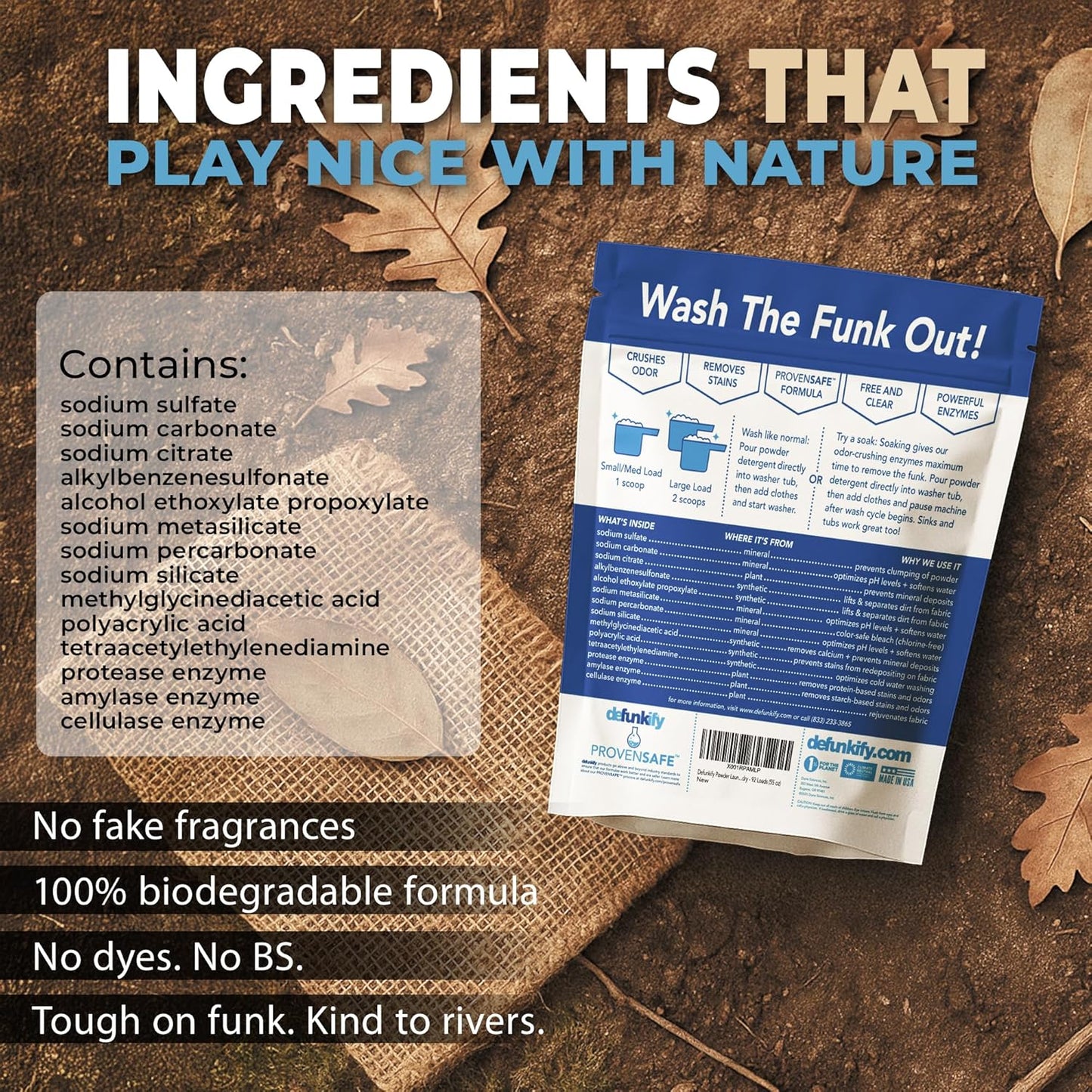 Laundry Detergent Powder, 92 Load/55oz. 'Free & Clear' Powder Laundry Detergent for Sensitive Skin.