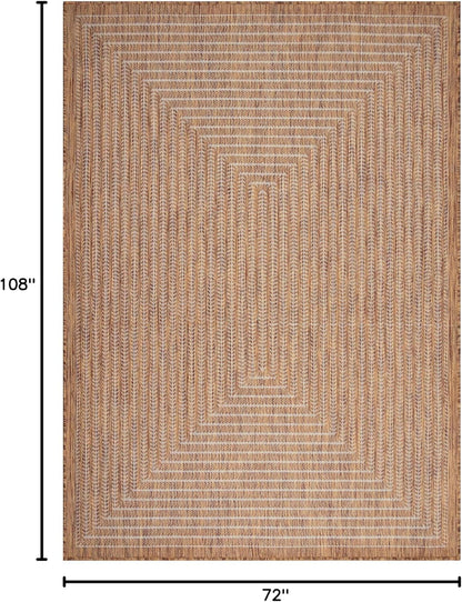 Adiva Rugs Outdoor Indoor Area Rug, Weather Resistant, Easy to Clean, Stain Resistant Floor Mat for