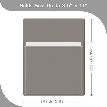 Magnetic Pocket 4 Pack – Self-Adhesive Magnetic Storage Pouch for Documents, Notes & Tools, Strong