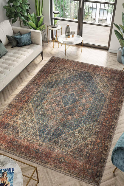 Keen Home Design 2x12 Rug - Machine Washable Runner Rug with Non-Slip Backing, Ideal for Hallway