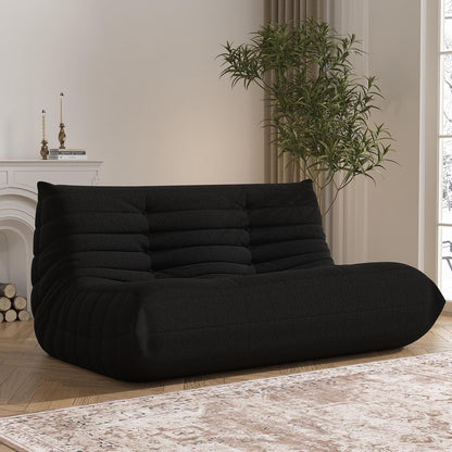 Bean Bag Chair, Loveseat Fireside Chair Bean Bag Sofa Large Bean Bag Chair for Adults, 2 Seater