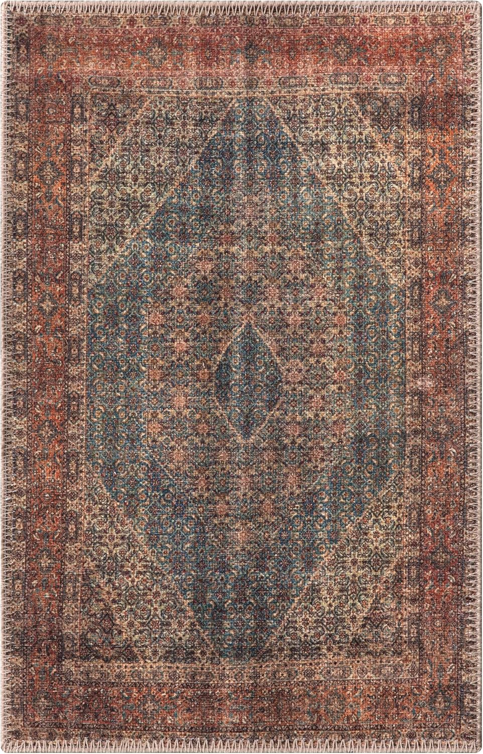 Keen Home Design 2x3 Rug - Machine Washable Entry Rug with Non-Slip Backing, Ideal for Enteryway