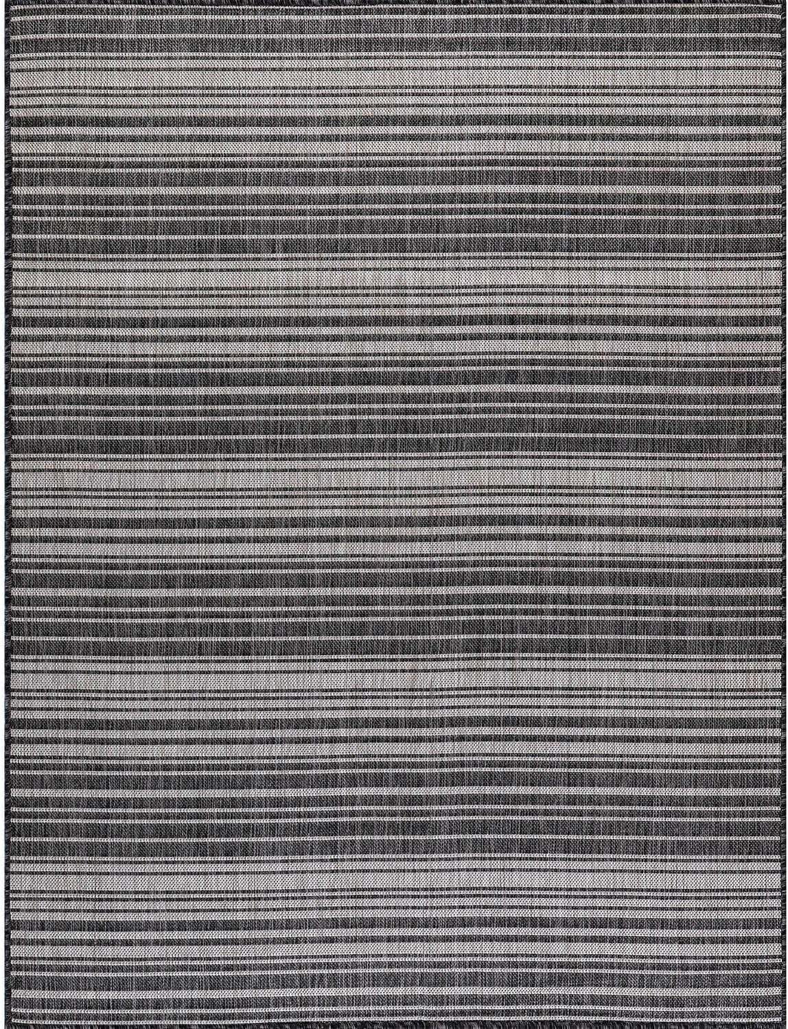 Stripe Outdoor Rug 5x7 Washable Outside Carpet for Indoor Patio Porch Waterproof Easy Cleaning Non
