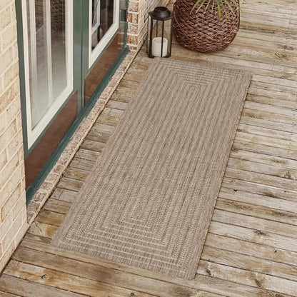 Adiva Rugs Outdoor Indoor Area Rug, Weather Resistant, Easy to Clean, Stain Resistant Floor Mat for