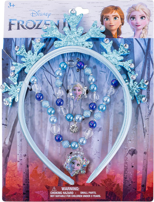 LUV HER Frozen Princess Dress Up Accessory Set - Jewelry Set - Princess Elsa Tiara Set - Giftable