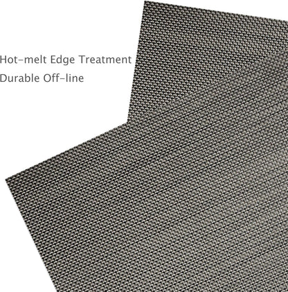 Myir JUN Placemats Set of 8, Vinyl Woven Placemats Place Mats Indoor Set of 8 Washable Table Mats