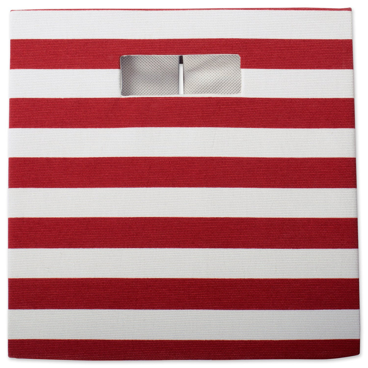 DII Polyester Cube Storage Collection Collapsible Hard Sided Bin, 13x13x13, Rust