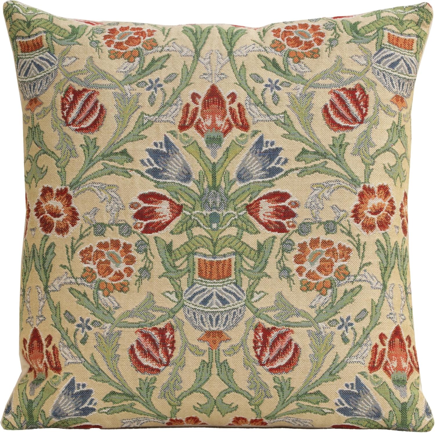 Charlotte Home Furnishings Throw Pillow Covers 16x16 in, Single Stem Decorative Couch Pillow Cover
