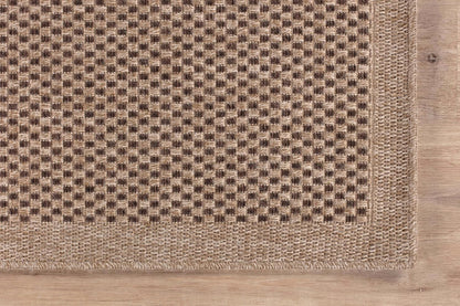 CAMILSON Easy Jute Rug 4x6, Indoor Outdoor Natural Color Fiber Area Rugs for Living Room Patio and