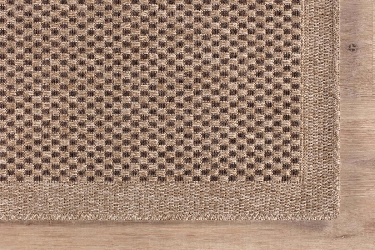 CAMILSON Easy Jute Rug 10x14, Indoor Outdoor Natural Color Fiber Area Rugs for Living Room Patio