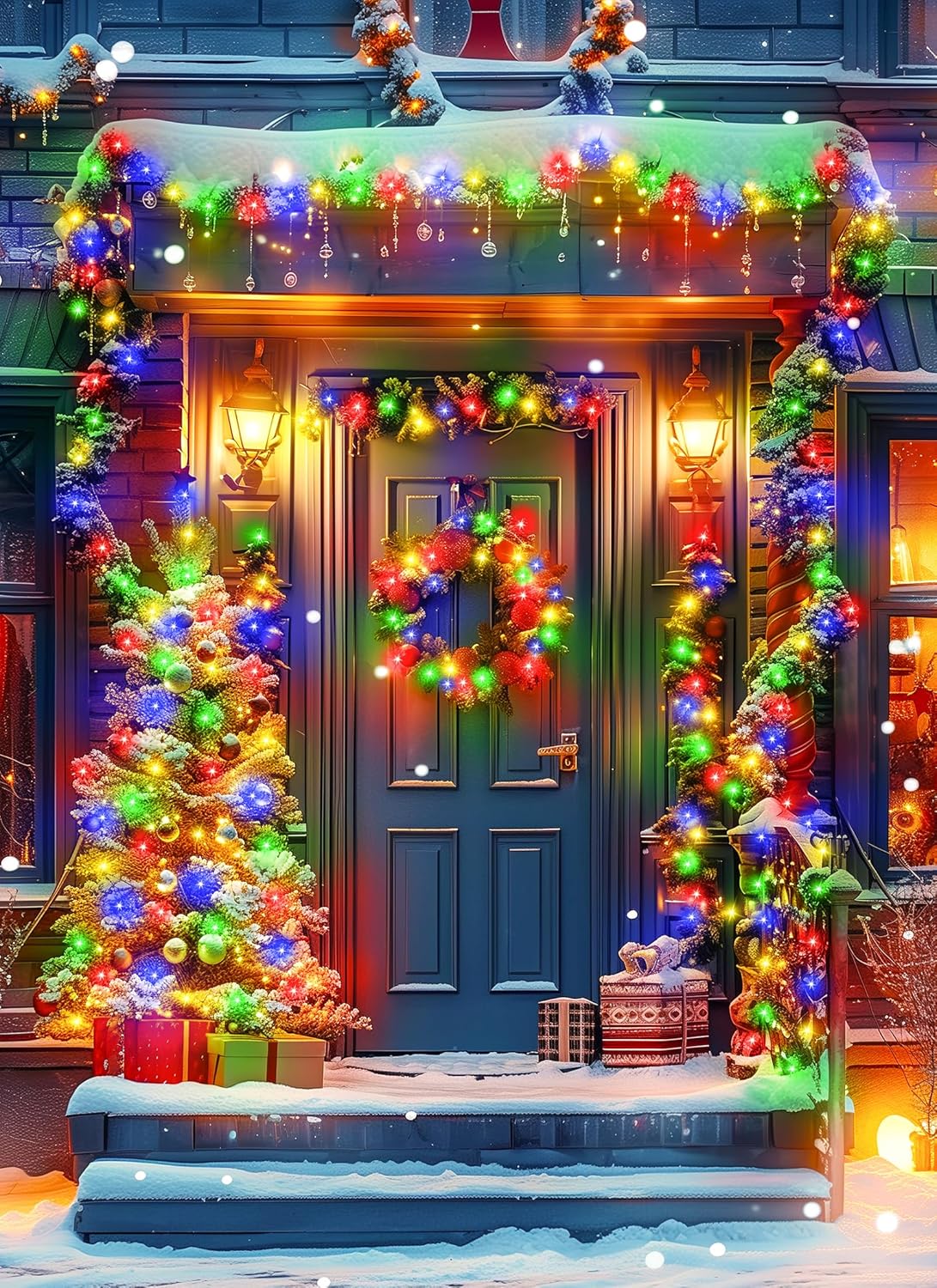 Minetom Solar String Lights for Outside, 4 Pack Total 160FT 400 LED Solar Christmas Lights Outdoor