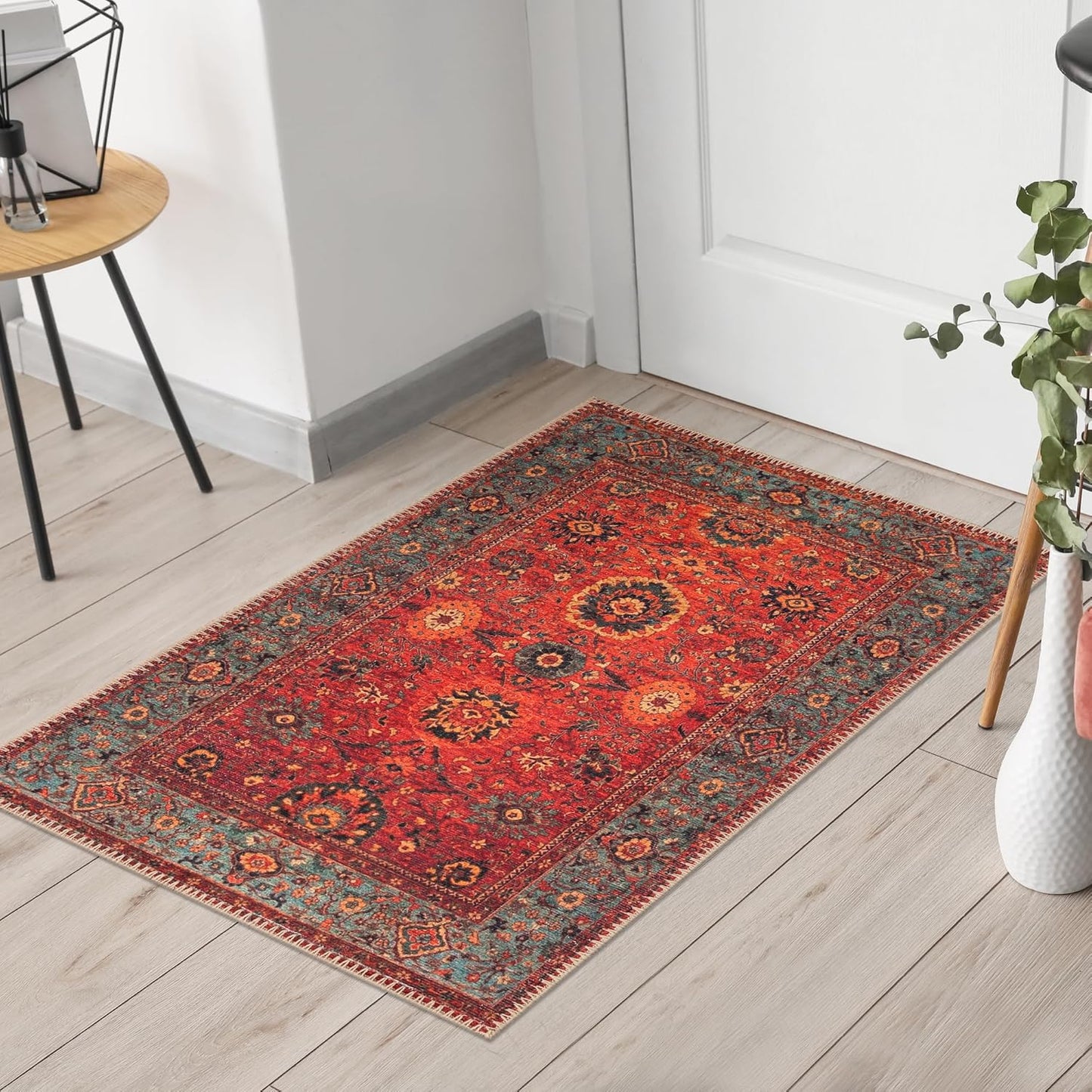 Keen Home Design 2x3 Rug - Machine Washable Entry Rug with Non-Slip Backing, Ideal for Enteryway