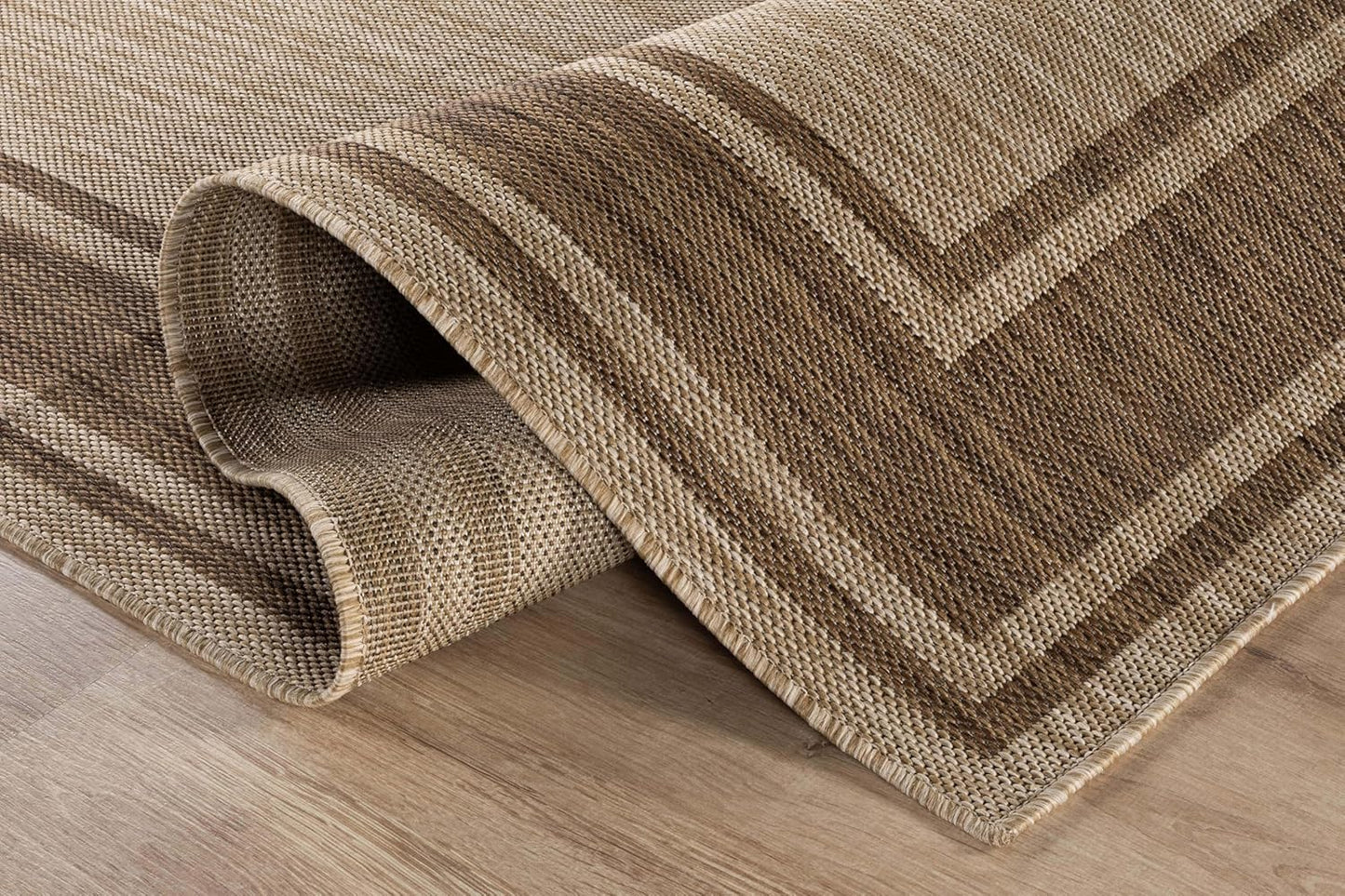 Beverly Rug Large Outdoor Rug 9x12 Modern Bordered Area Rugs for Indoor and Outdoor Patio Deck